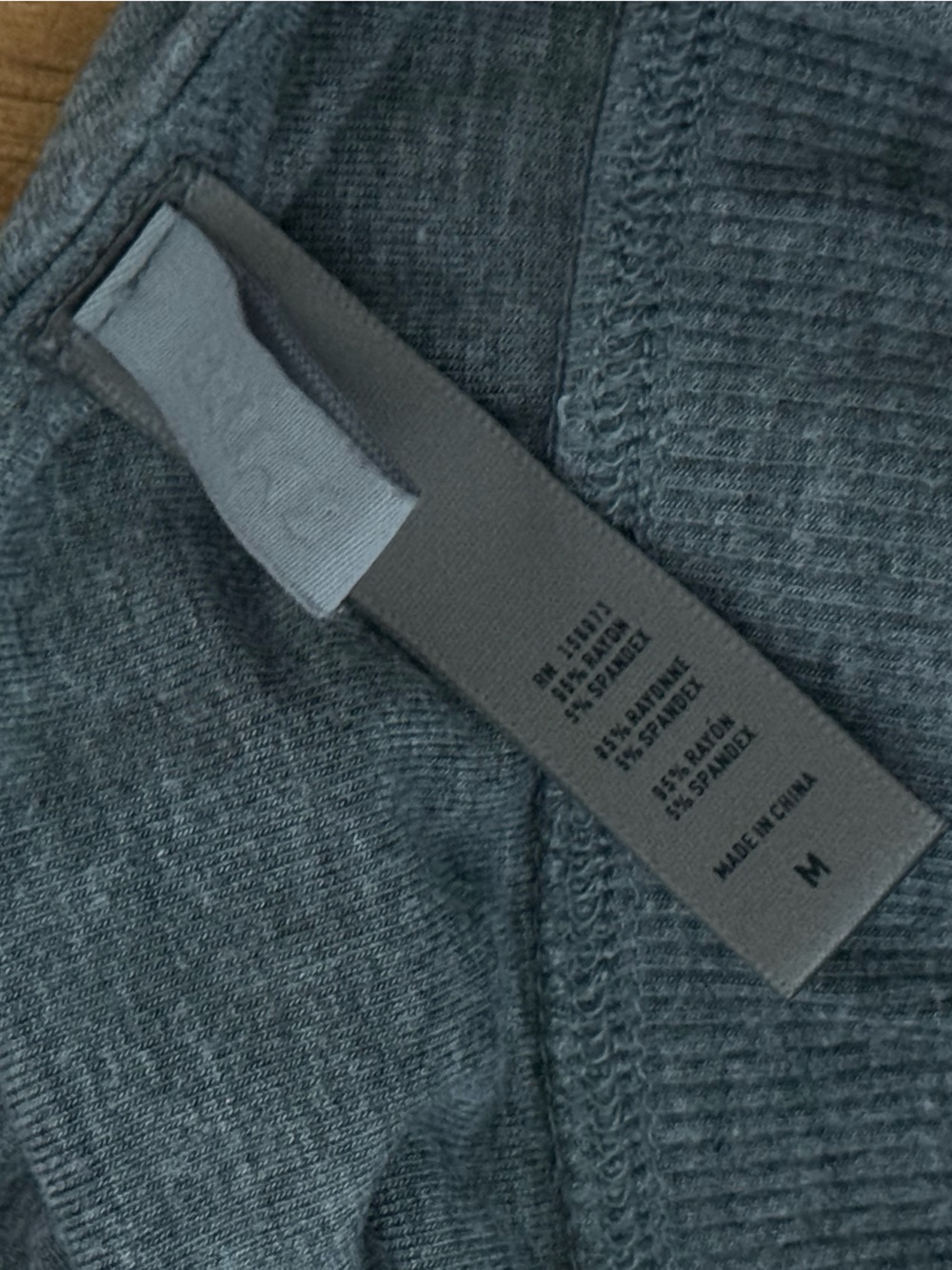 Skims Cotton Gray Scoop Neck Bralette - Picture 4 of 4